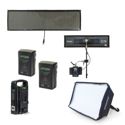 CINEROID CFL1600V PANNEAU LED FLEXIBLE RGB 240W (Pied inclus + Softbox)