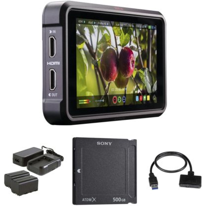 ATOMOS Ninja V + Module SDI (1 SSD 500 GB / 2 CÂBLES HDMI / 2 BATTERIES )