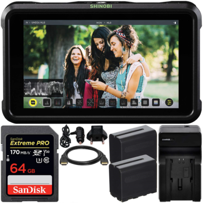 ATOMOS Shinobi (2 BATTERIES / 1 CARTE SD 64 G0 / 2 CÂBLES HDMI)